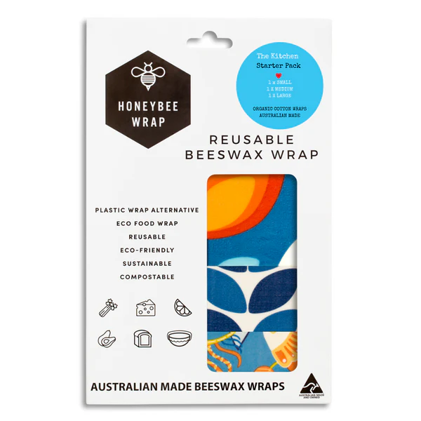Organic Beeswax Wraps (3-Pack)